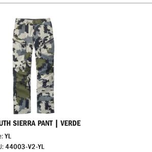 Kuiu youth Sierra pant. Very little use and perfect condition!!